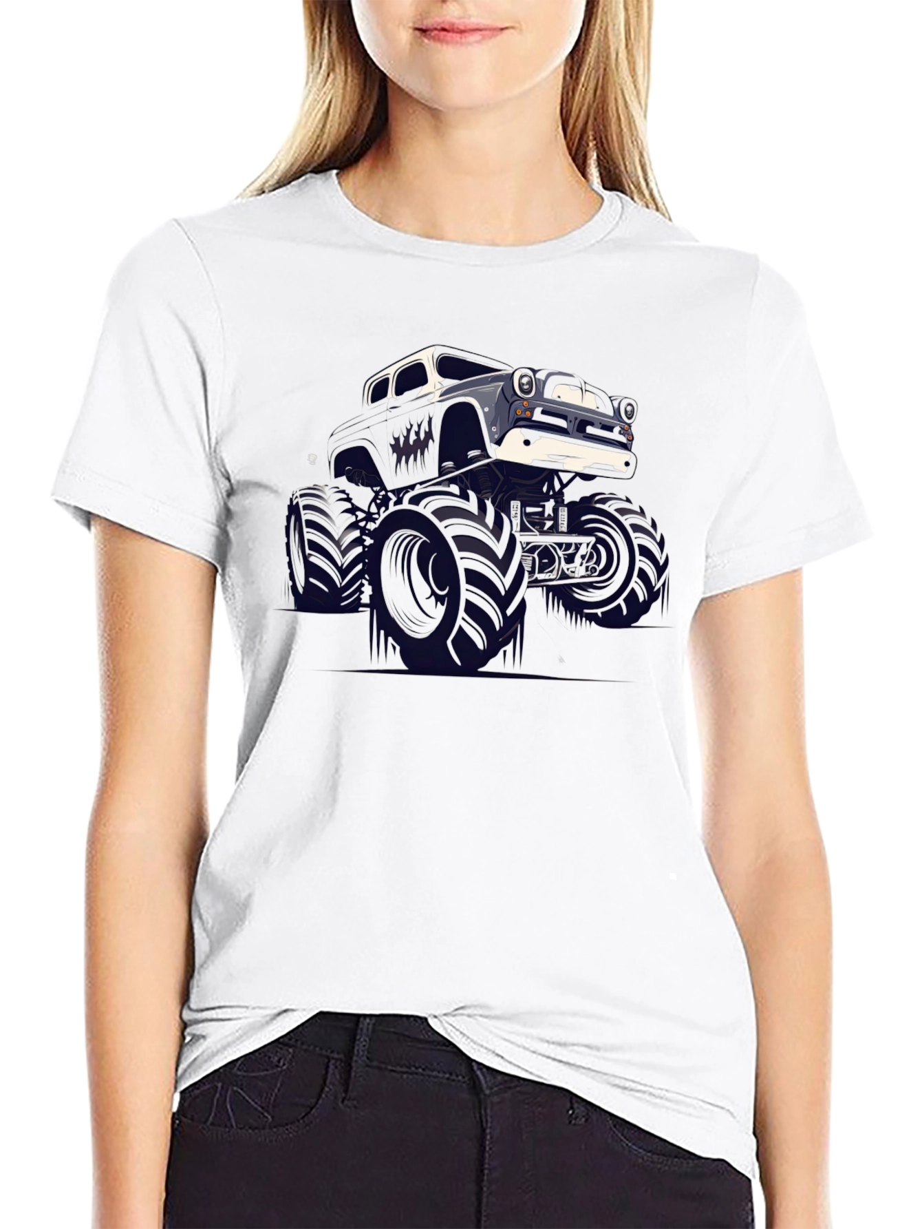 Monster Truck Graphic Tee - Black