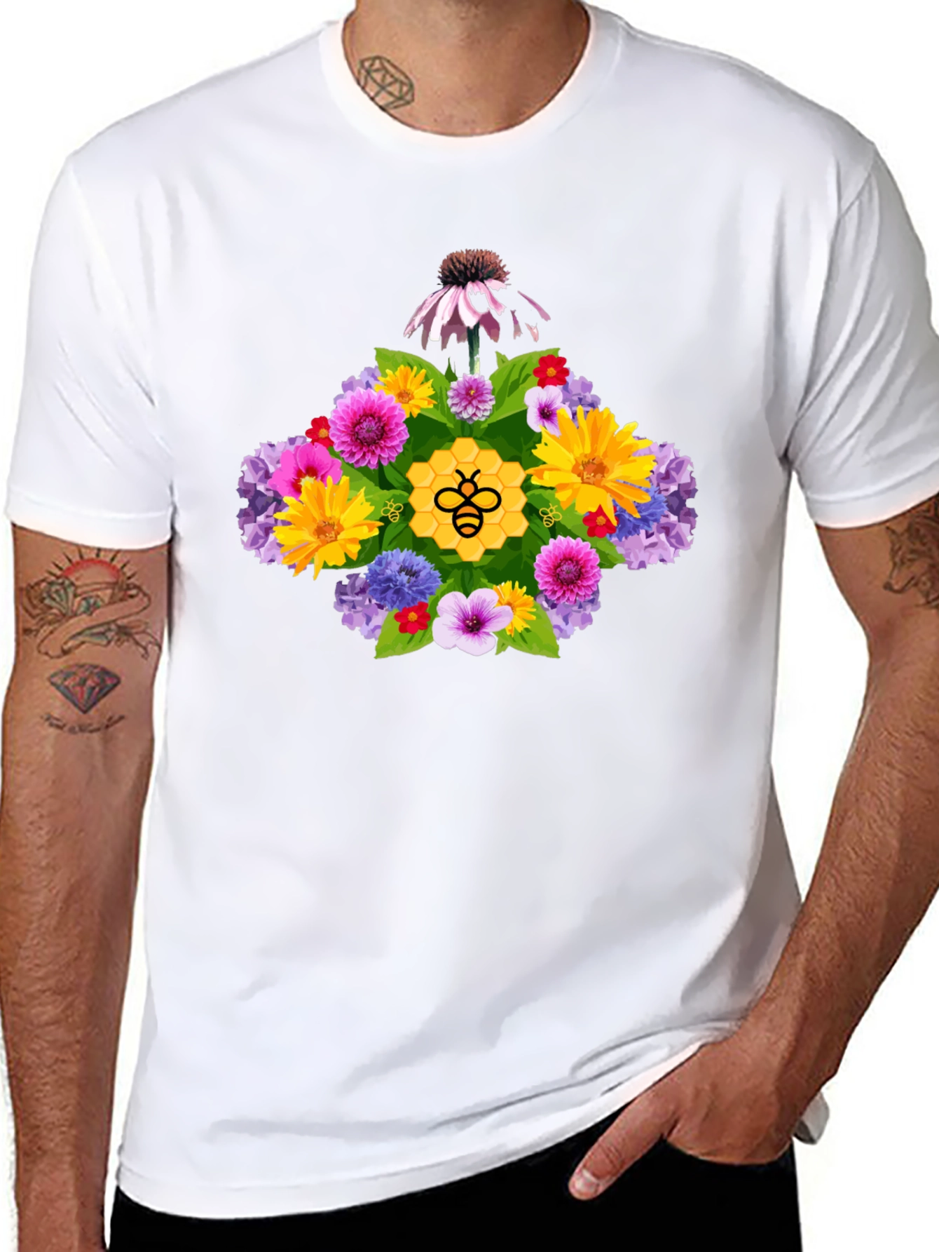 Floral Bee T-Shirt