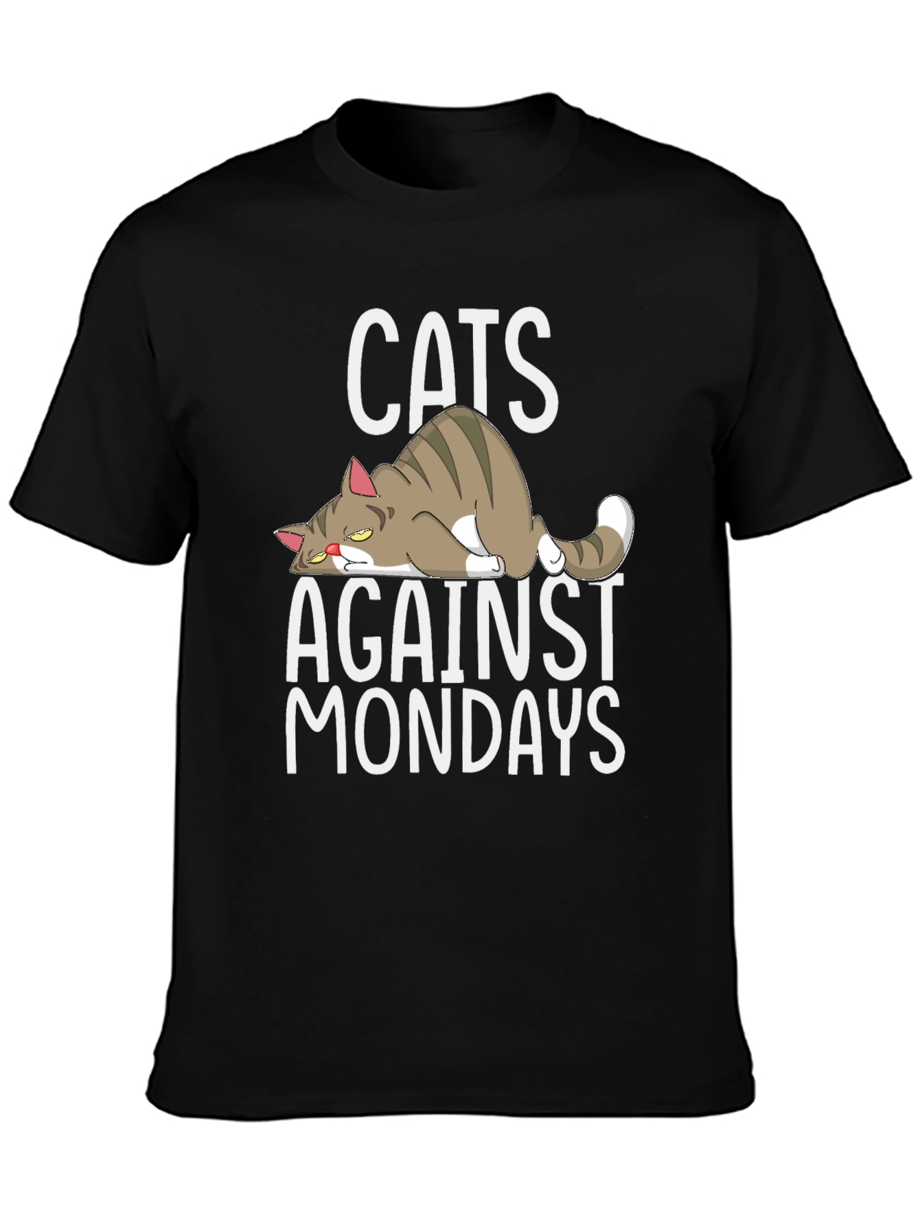 Cats Against Mondays Graphic T-Shirt