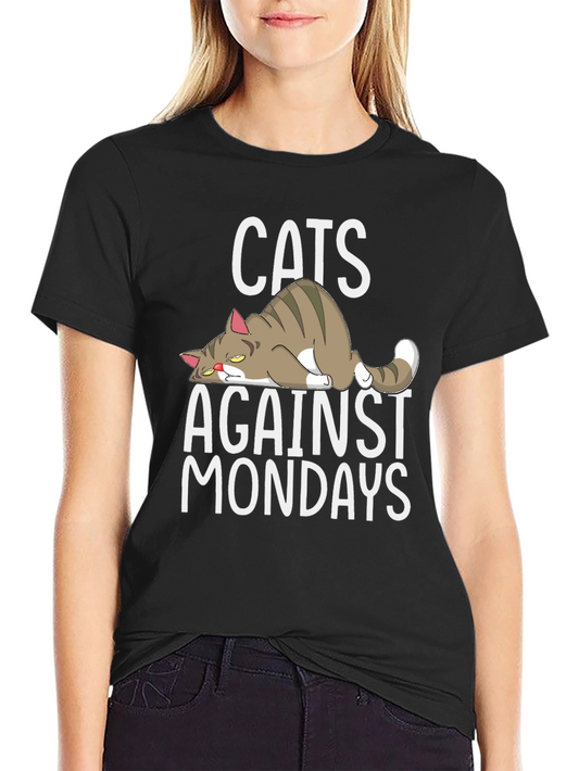 Cats Against Mondays Graphic T-Shirt
