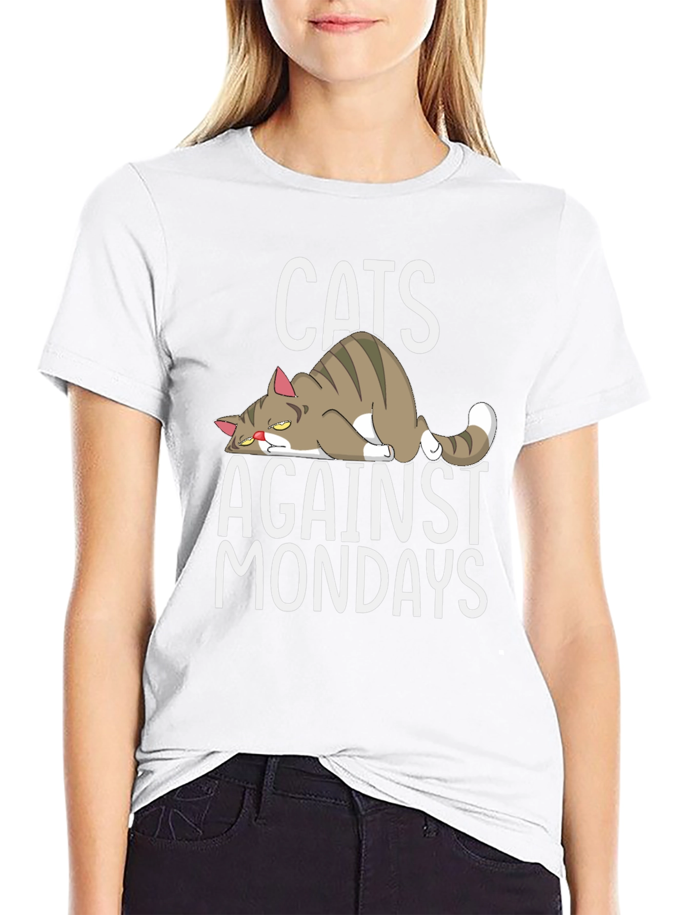 Cats Against Mondays Graphic T-Shirt