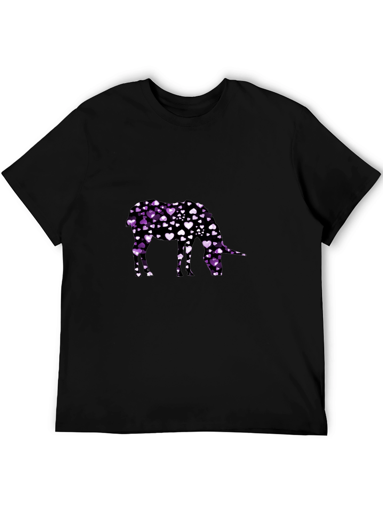 Heart Donkey Graphic Tee - Black