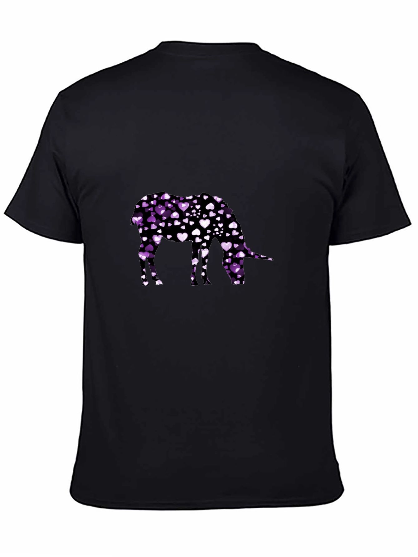 Heart Donkey Graphic Tee - Black