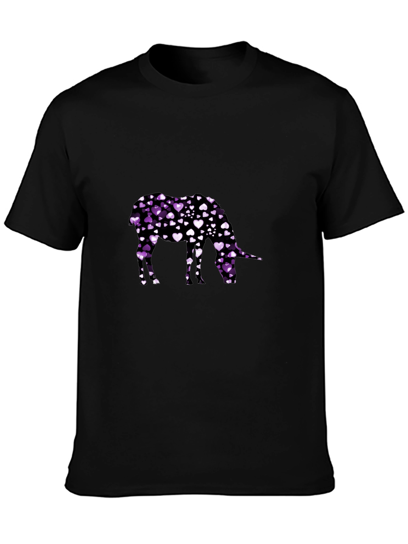 Heart Donkey Graphic Tee - Black