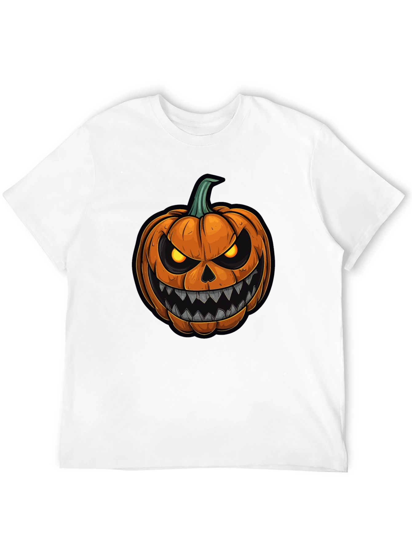 Halloween Pumpkin Graphic Tee - Spooky Season Shirt