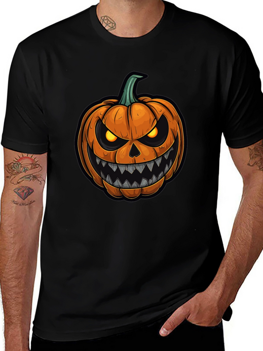 Halloween Pumpkin Graphic Tee - Spooky Season Shirt