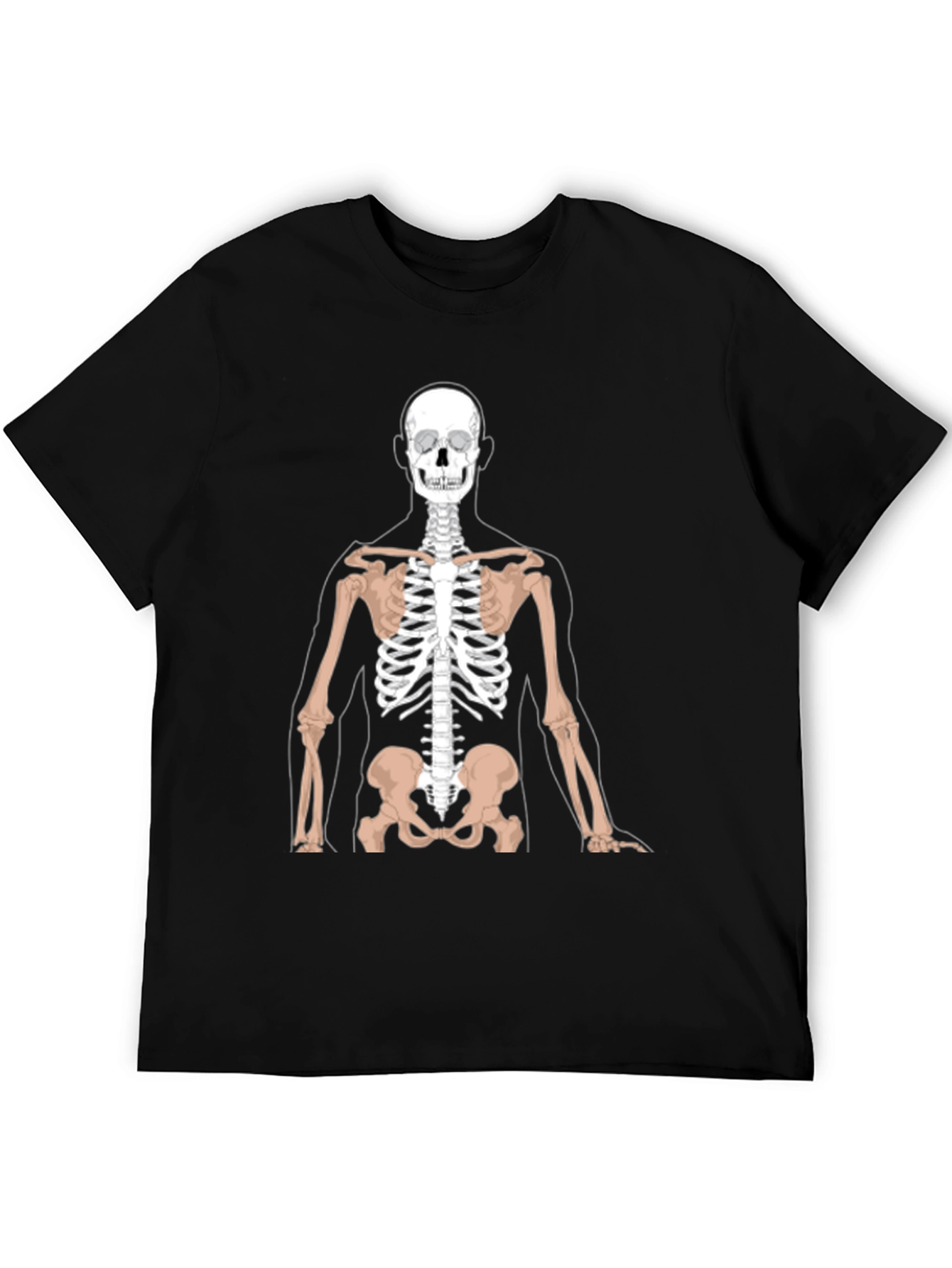Anatomy Skeleton Graphic Black T-Shirt
