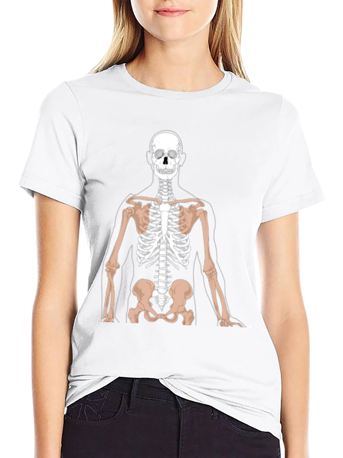 Anatomy Skeleton Graphic Black T-Shirt