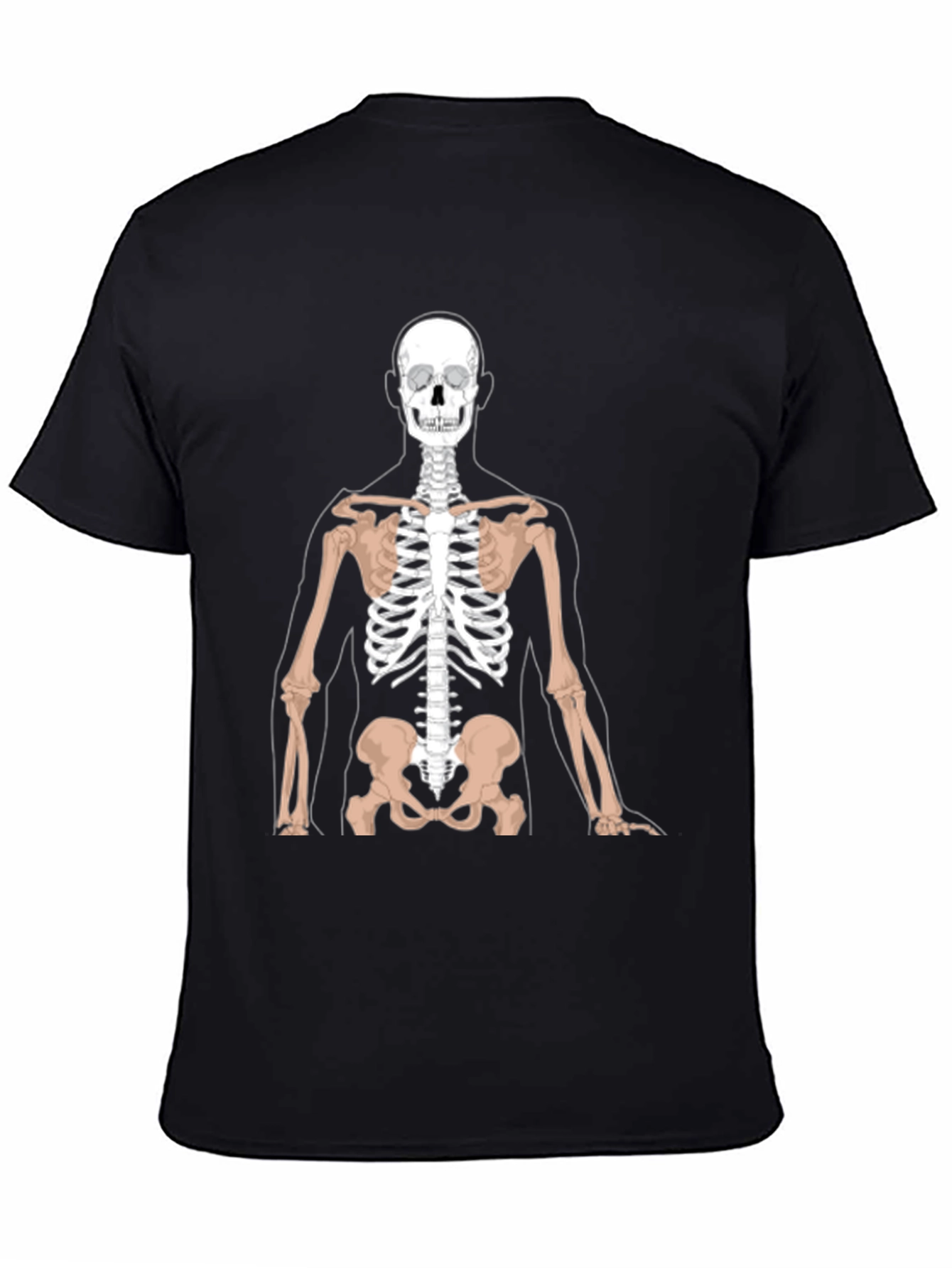 Anatomy Skeleton Graphic Black T-Shirt