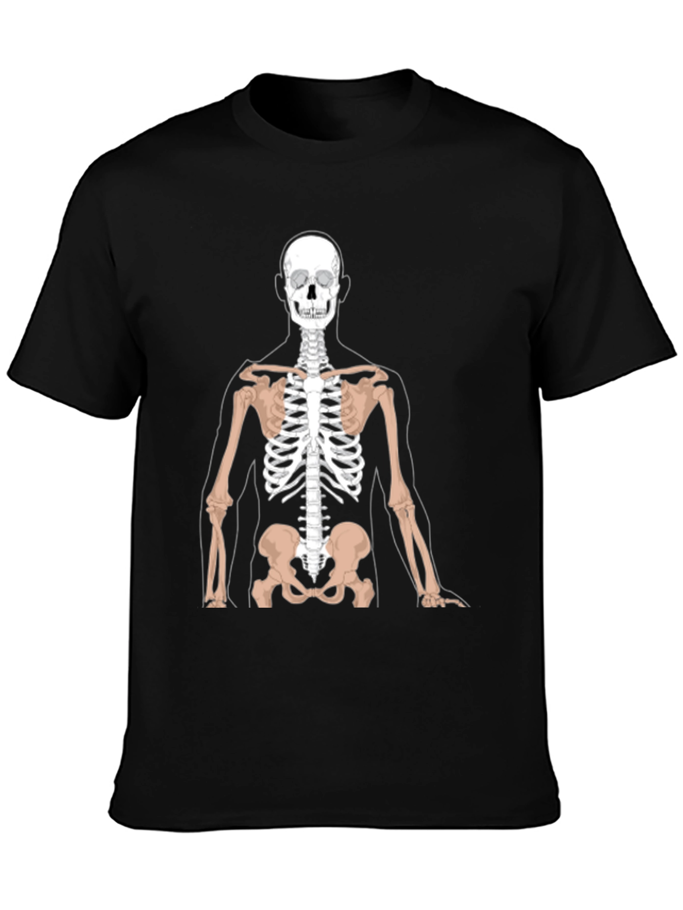 Anatomy Skeleton Graphic Black T-Shirt