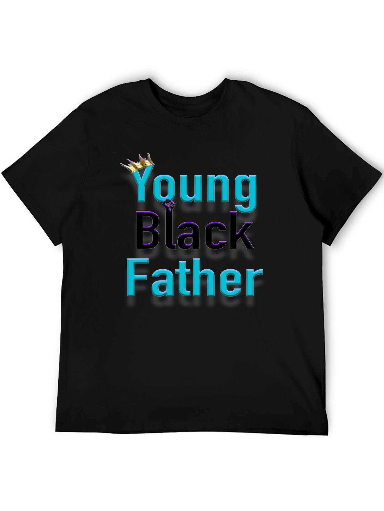 Young Black Father Graphic Tee