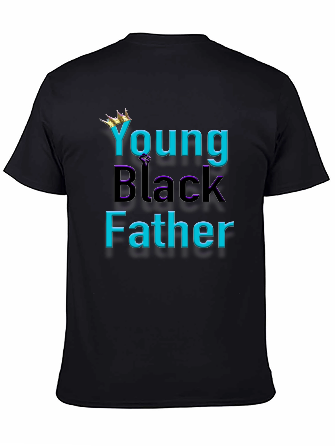 Young Black Father Graphic Tee