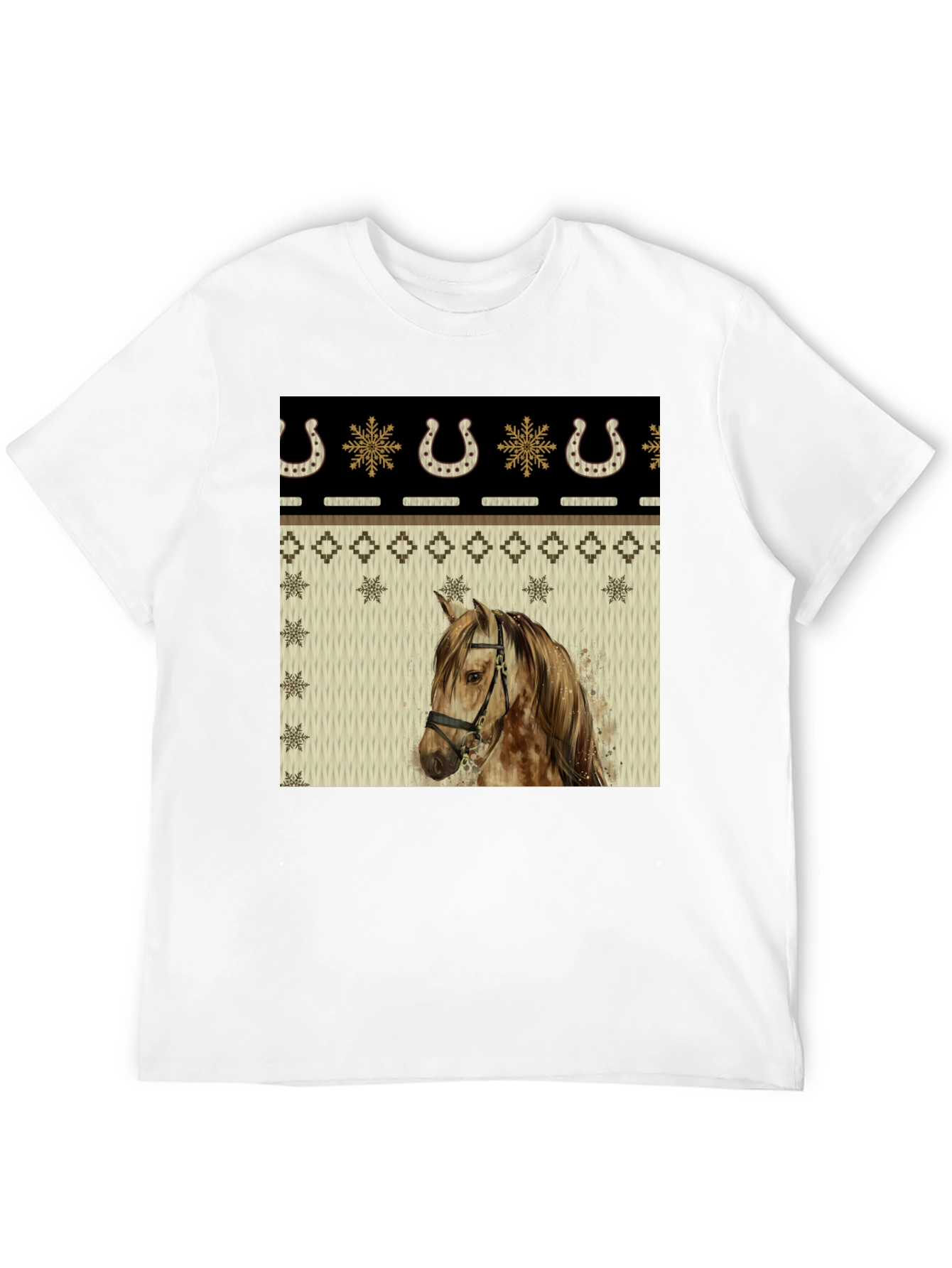 Horse & Horseshoe Holiday T-Shirt