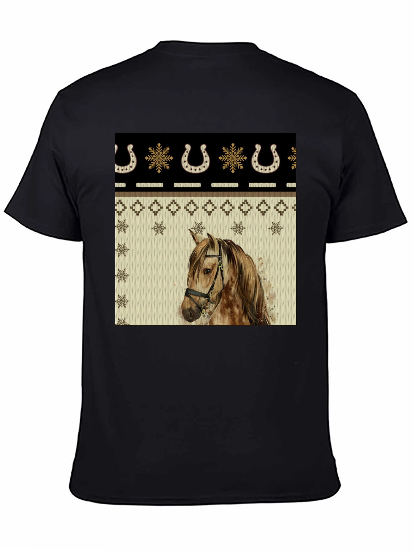 Horse & Horseshoe Holiday T-Shirt