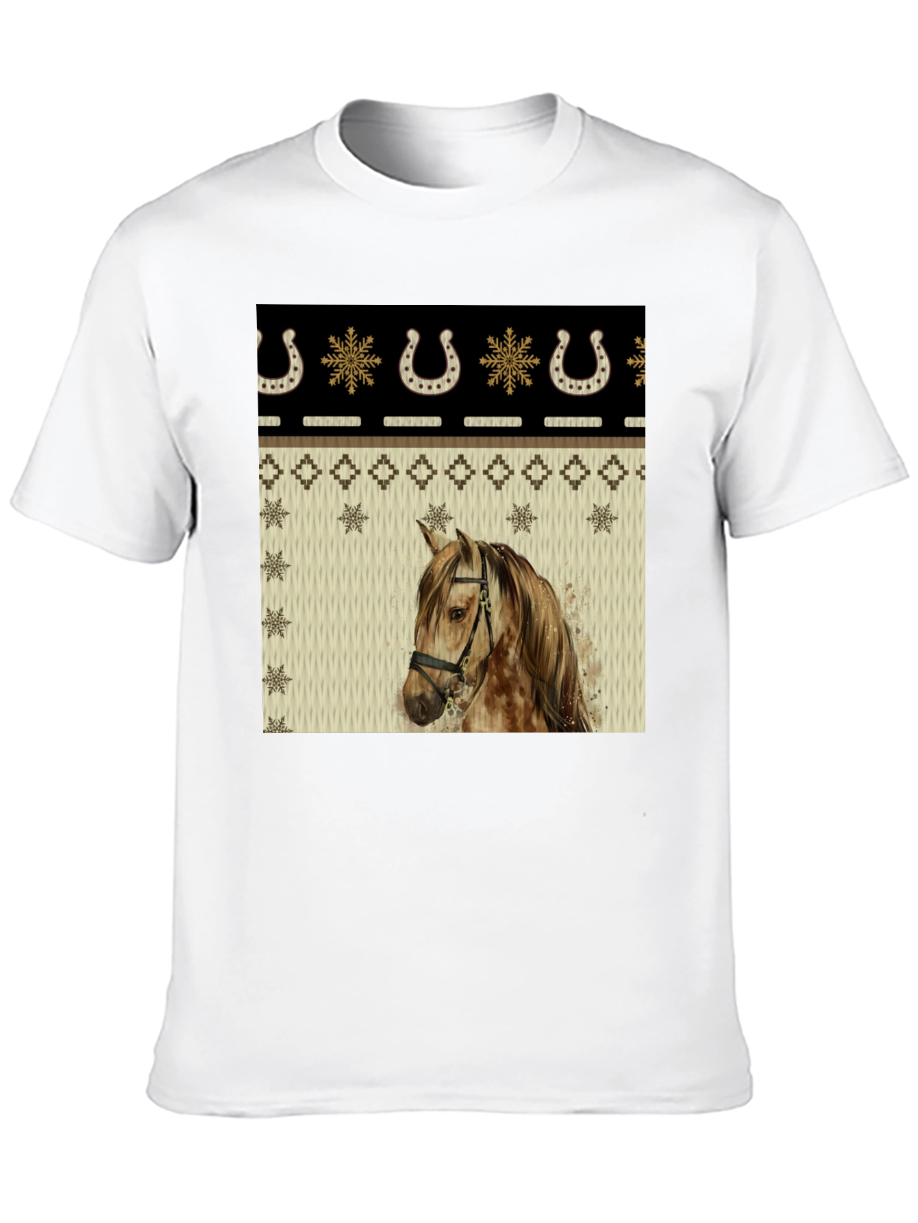 Horse & Horseshoe Holiday T-Shirt