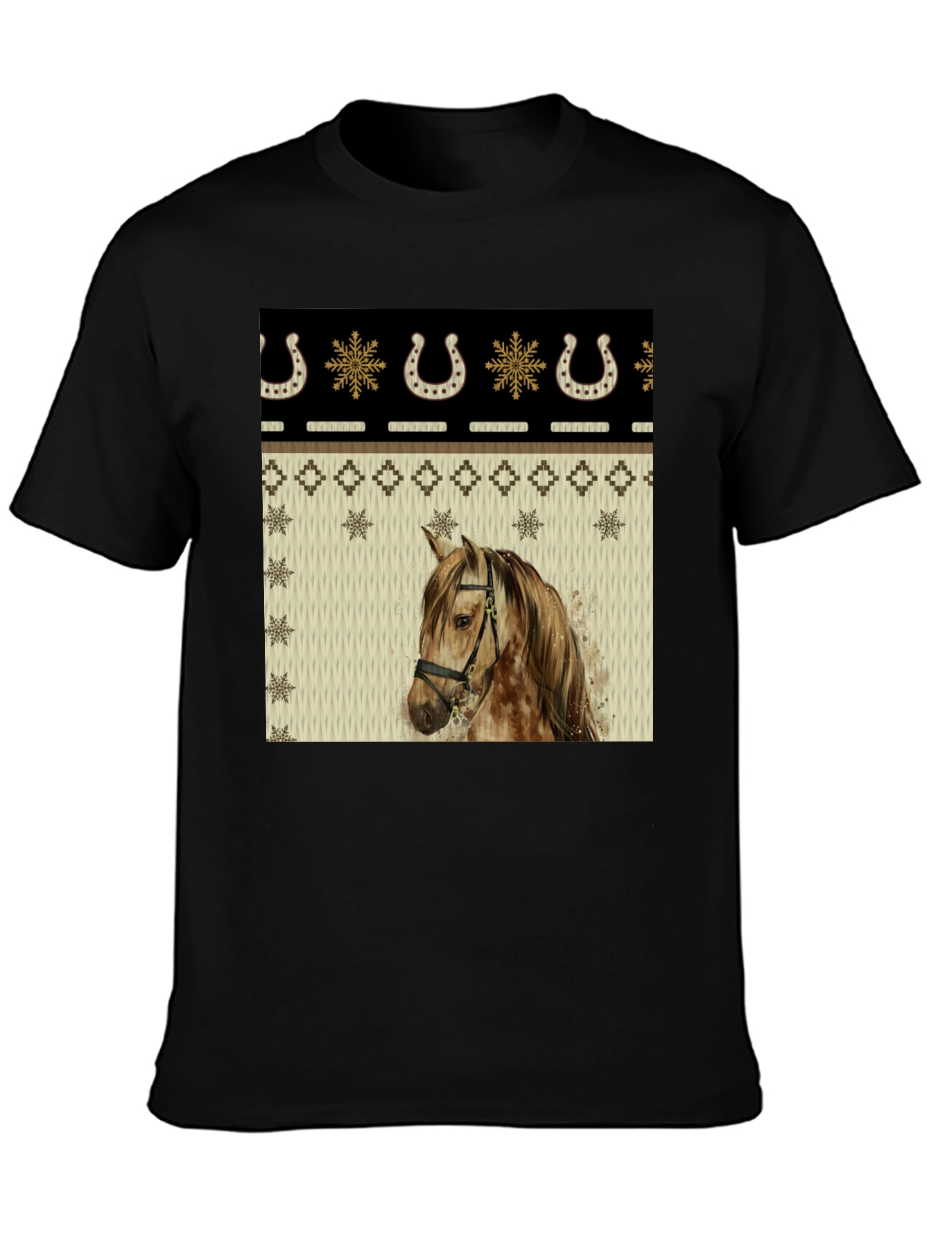 Horse & Horseshoe Holiday T-Shirt
