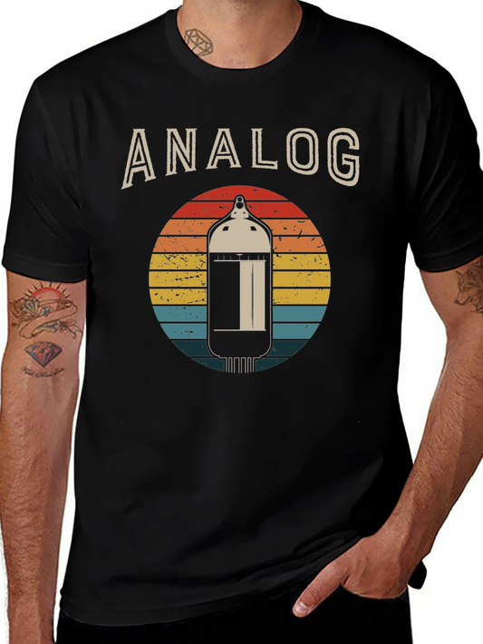 Analog Tube Sunset Graphic Tee - Vintage Style