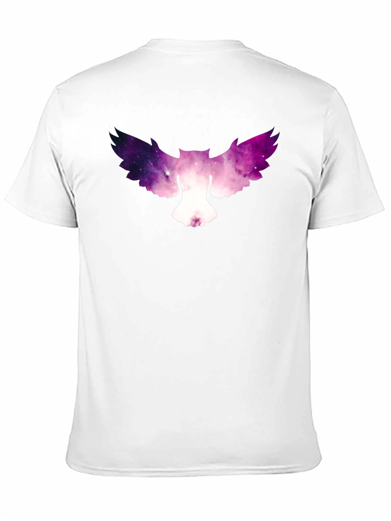 Galaxy Owl Graphic Tee - Stylish Mens Black T-Shirt