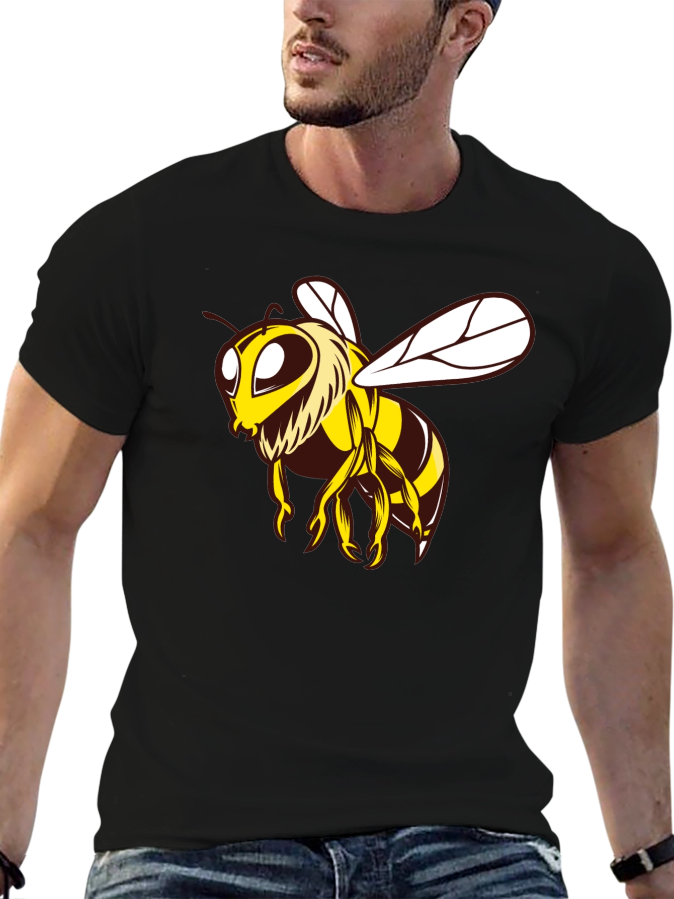 Bee Graphic Black T-Shirt