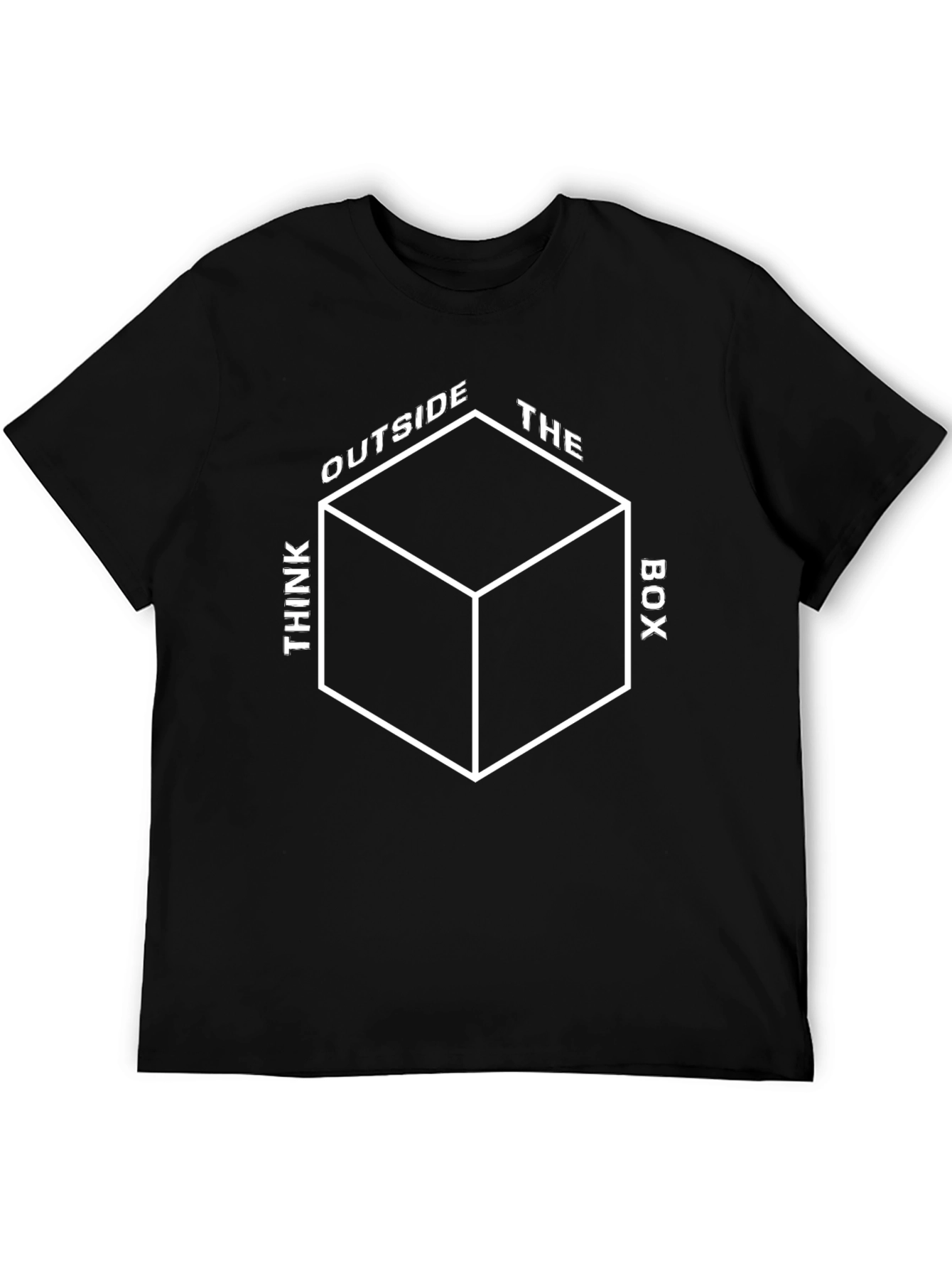 Think Outside the Box Graphic Tee - Black