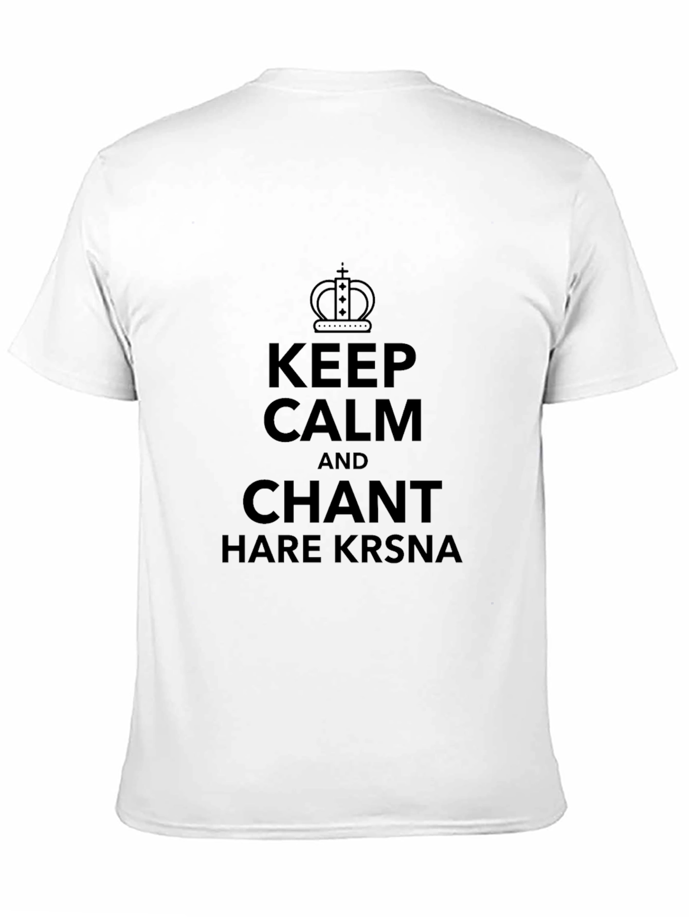 Keep Calm and Chant Hare Krsna Black T-Shirt