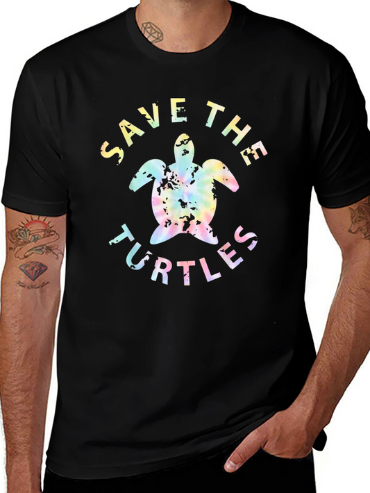 Save the Turtles Black T-Shirt