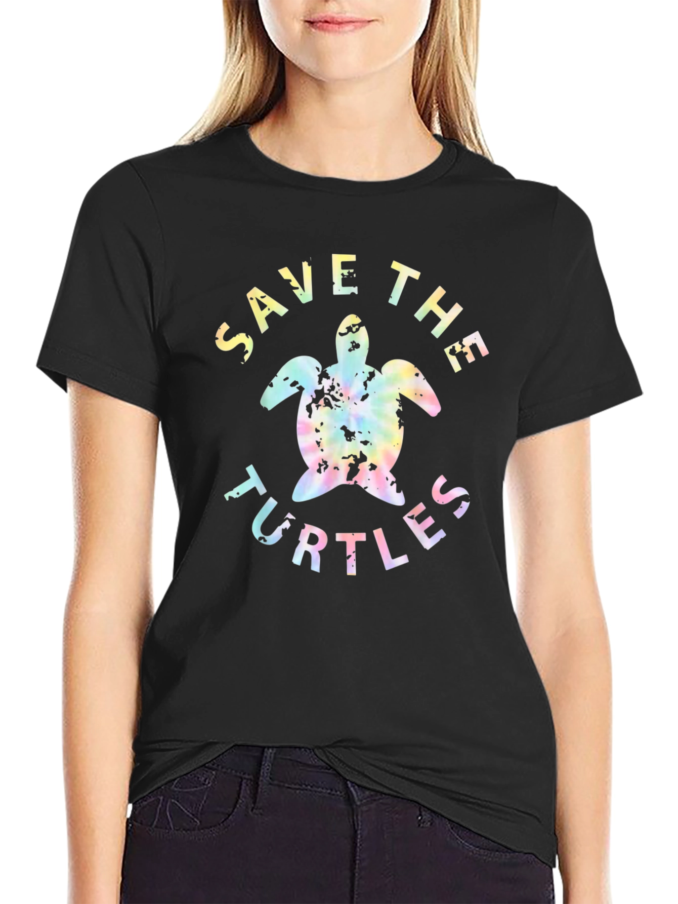 Save the Turtles Black T-Shirt