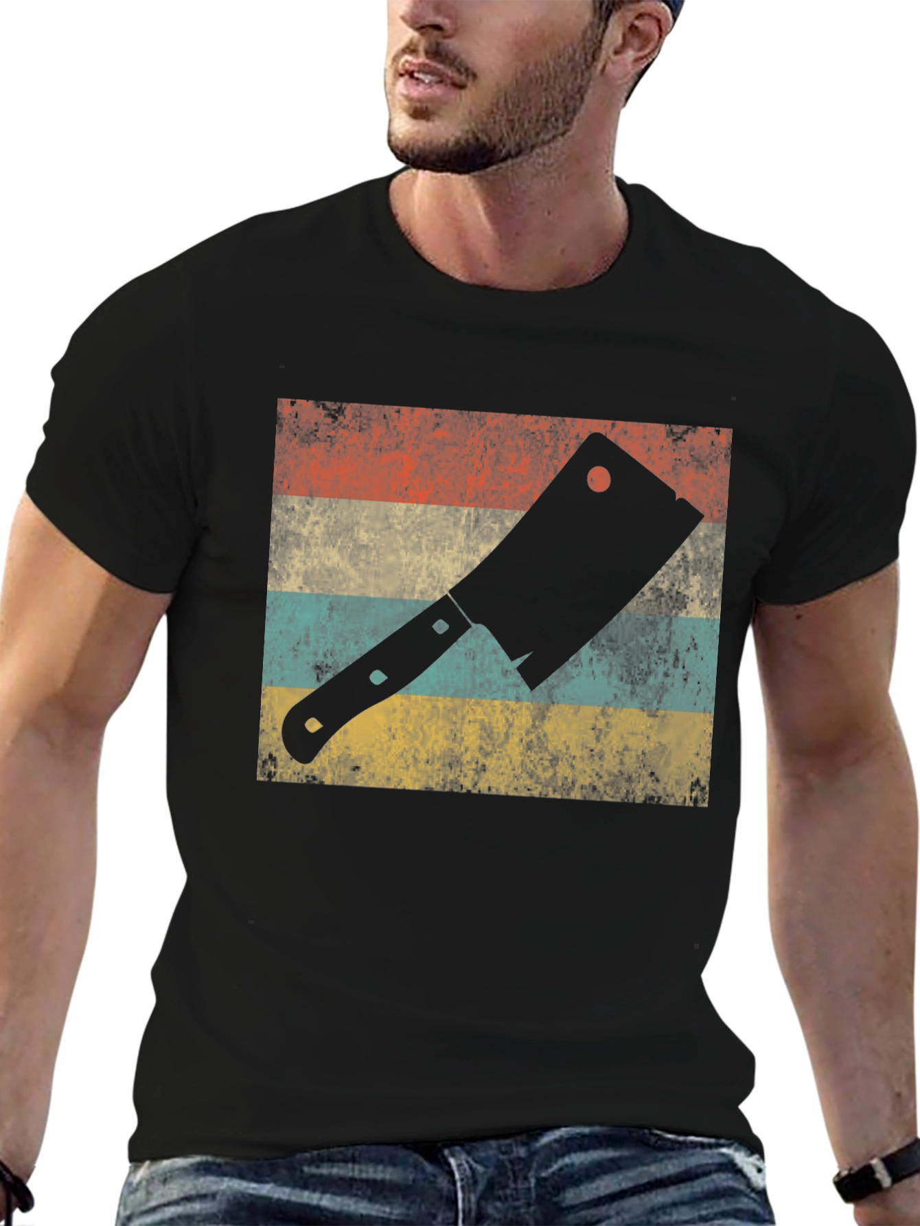 Retro Butcher Cleaver Graphic Tee