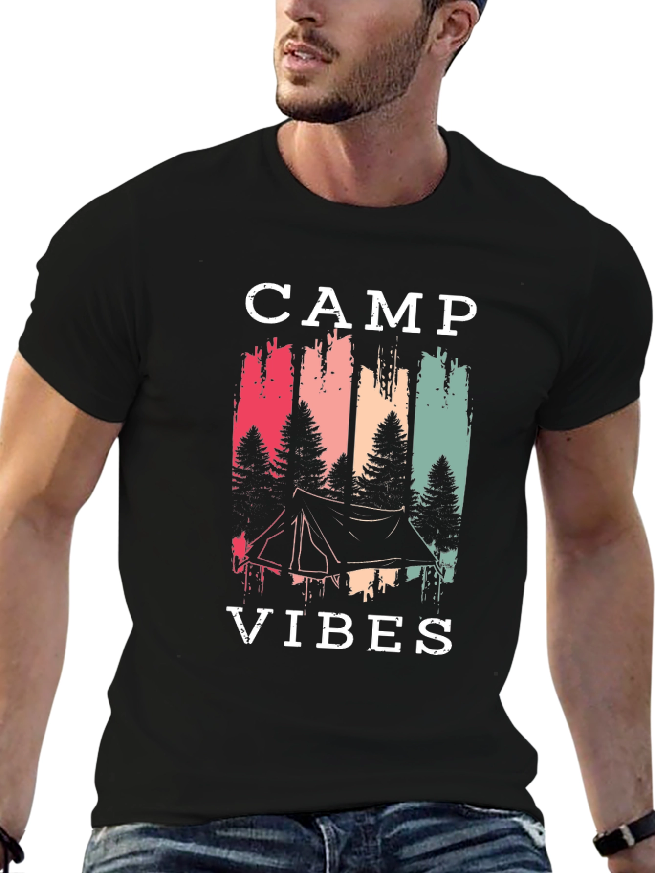 Camp Vibes T-Shirt - Camping Adventure Tee
