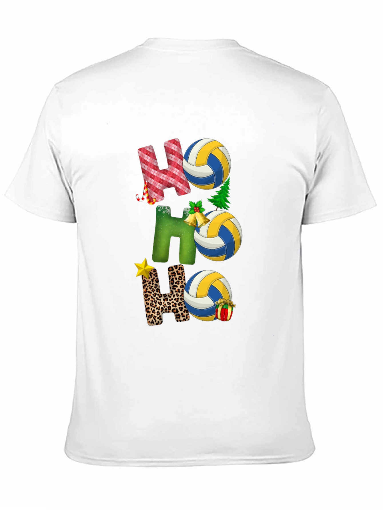 Volleyball Christmas Ho Ho Ho T-Shirt