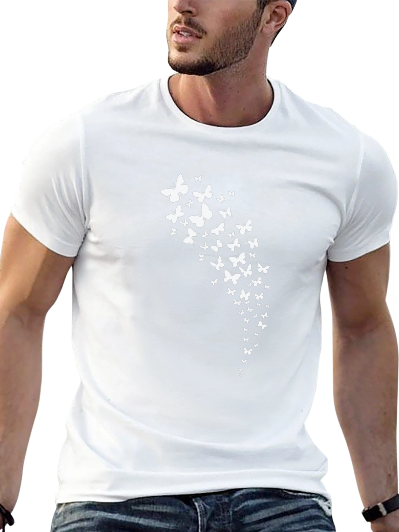 Butterfly Flight Black T-Shirt