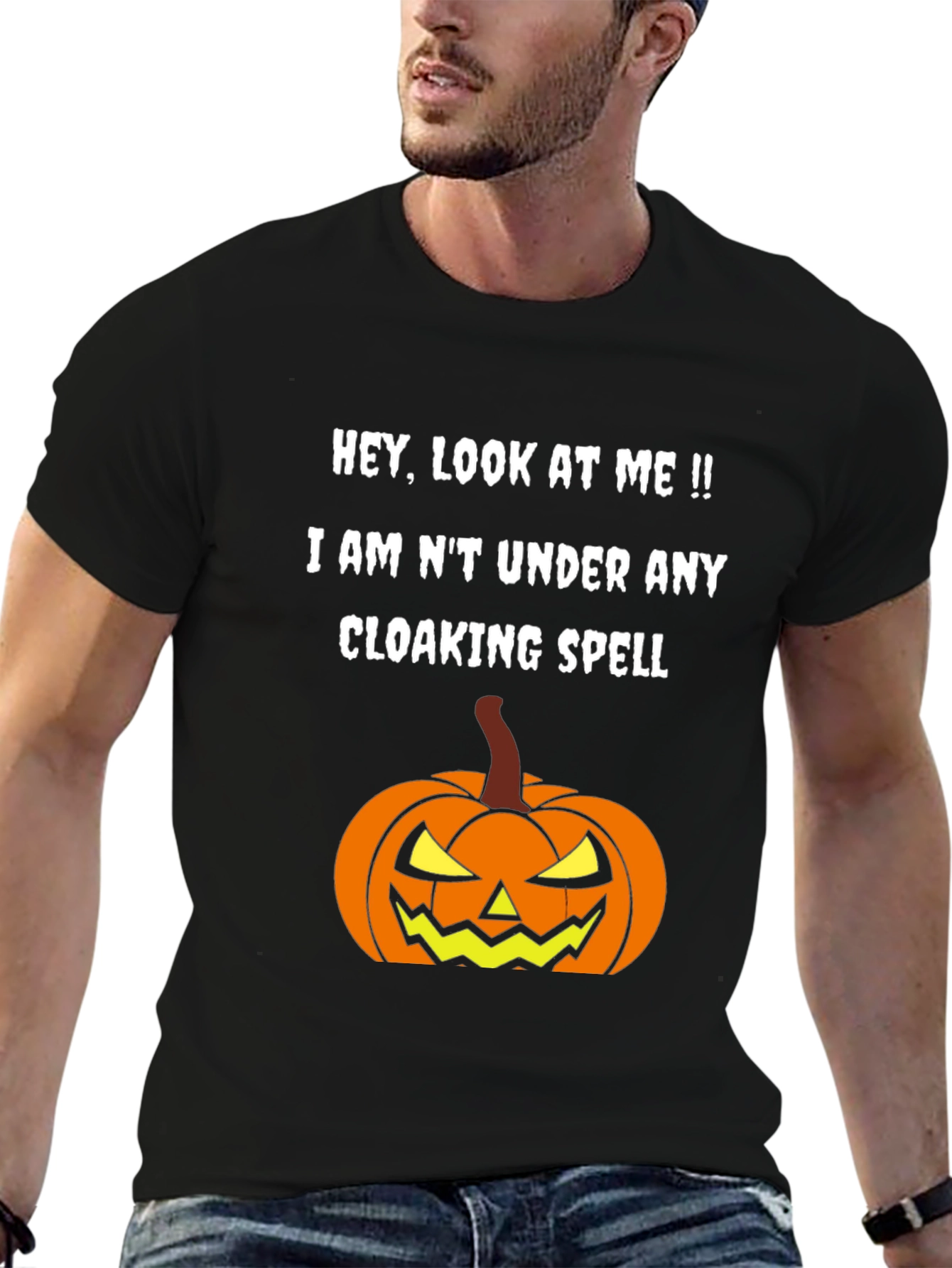 Halloween Pumpkin Cloaking Spell T-Shirt