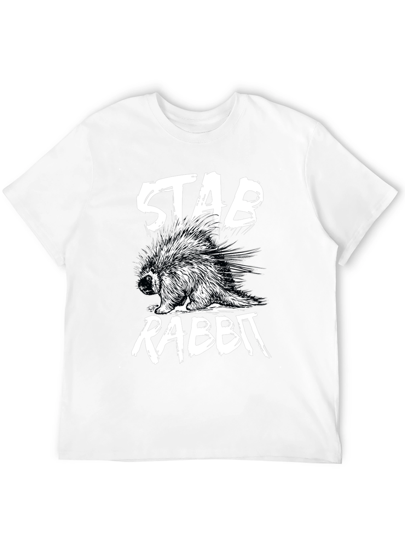 Stab Rabbit Graphic Tee - Unique Humor T-Shirt