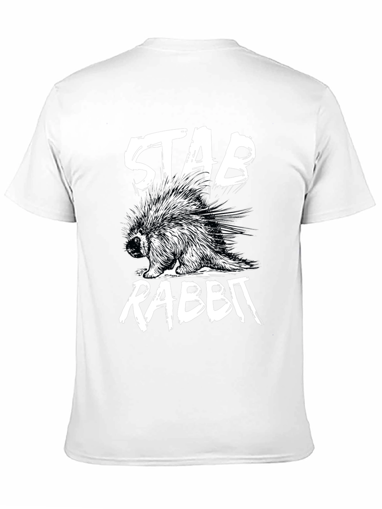Stab Rabbit Graphic Tee - Unique Humor T-Shirt