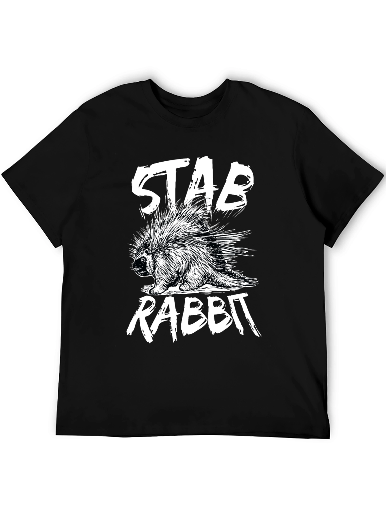 Stab Rabbit Graphic Tee - Unique Humor T-Shirt