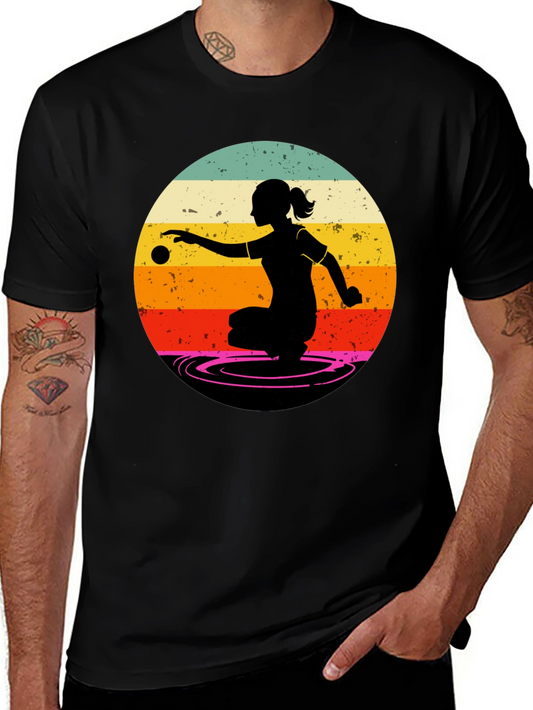 Retro Bocce Ball T-Shirt - Vintage Style Bocce Player Tee