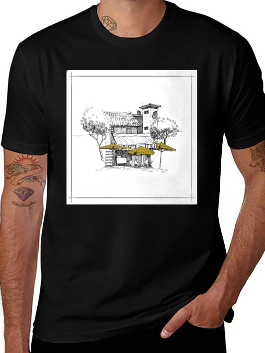 Artisan Sketch Graphic Tee - Casual Style