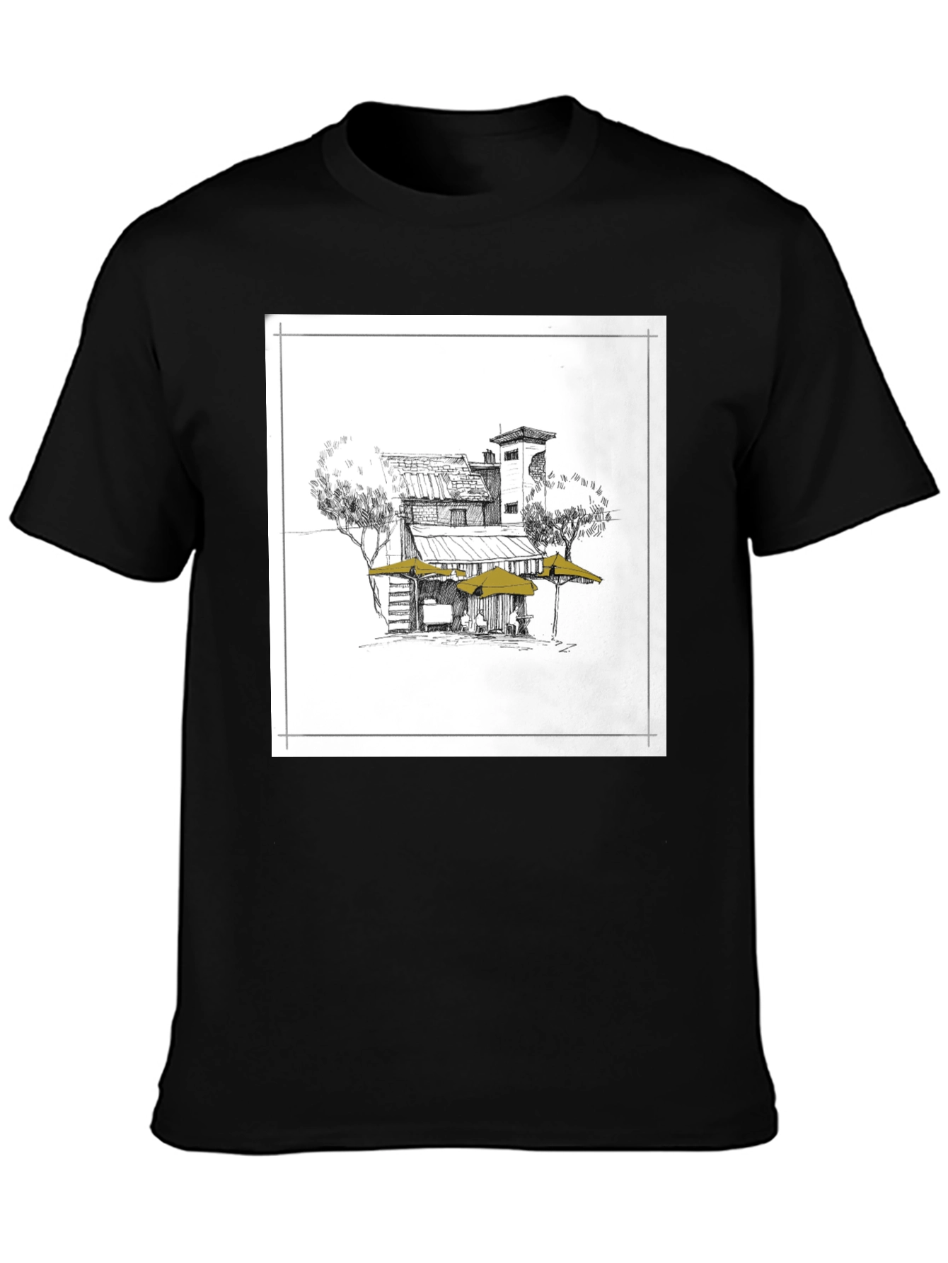 Artisan Sketch Graphic Tee - Casual Style