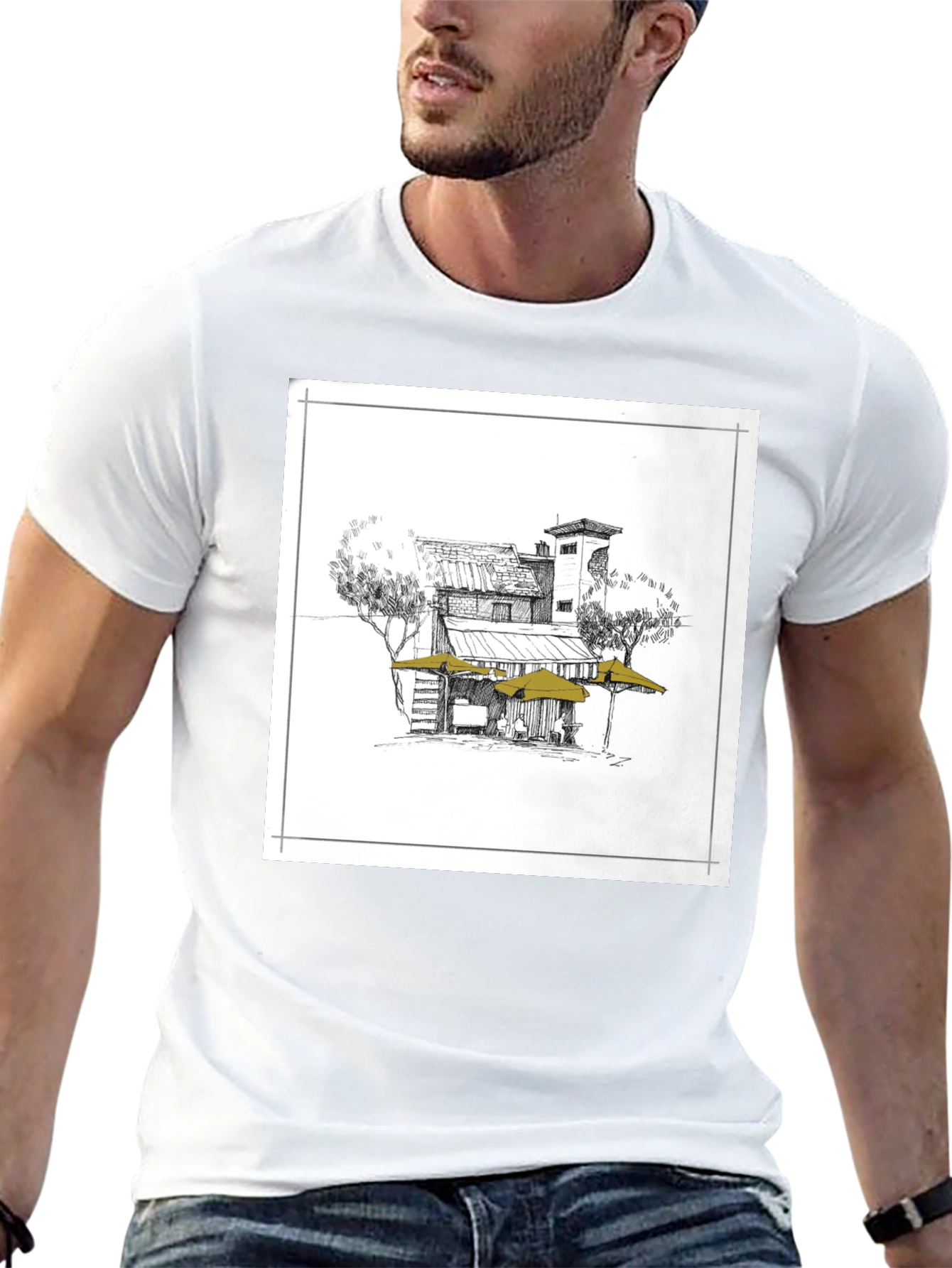Artisan Sketch Graphic Tee - Casual Style