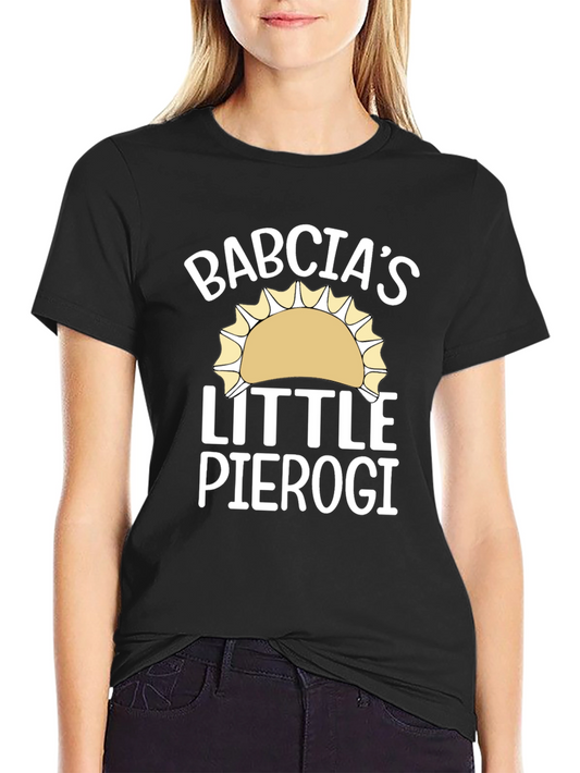 Babcias Little Pierogi Black T-Shirt