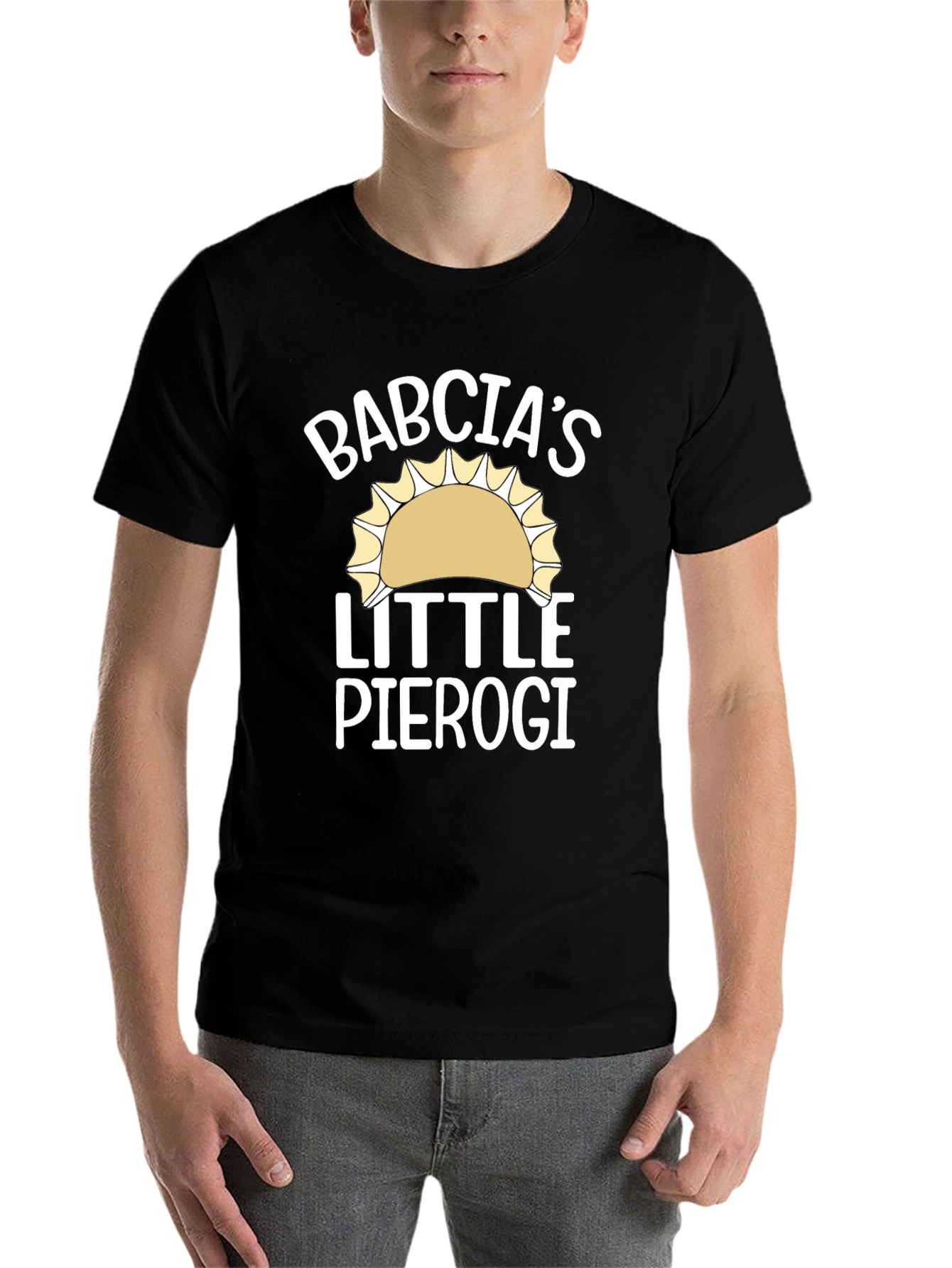 Babcias Little Pierogi Black T-Shirt