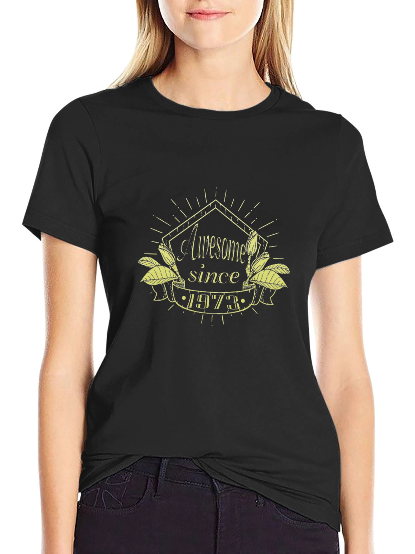 Awesome Since 1973 Black T-Shirt
