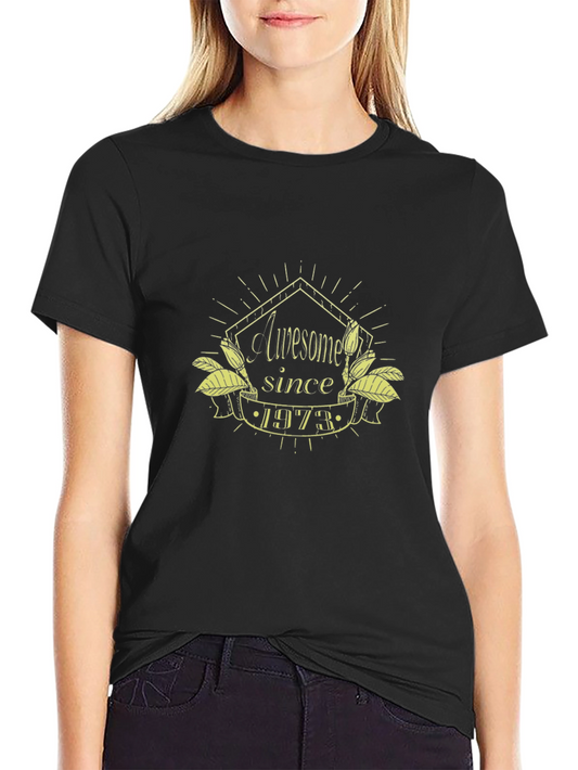Awesome Since 1973 Black T-Shirt