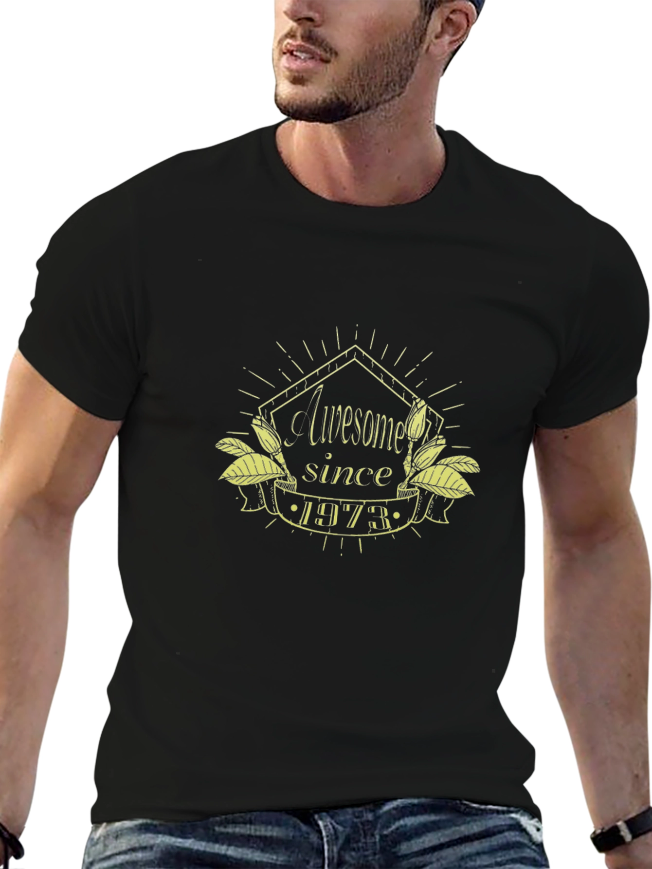 Awesome Since 1973 Black T-Shirt
