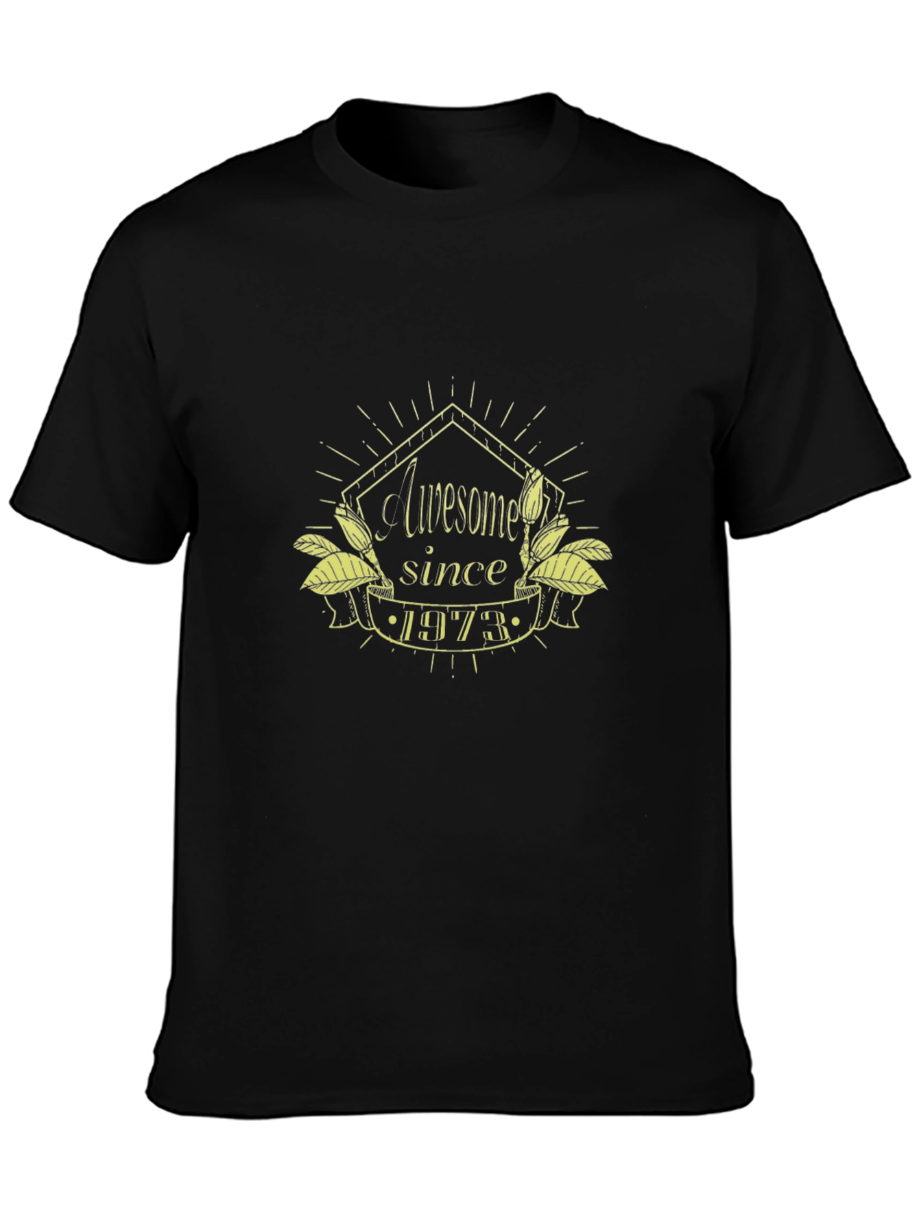 Awesome Since 1973 Black T-Shirt