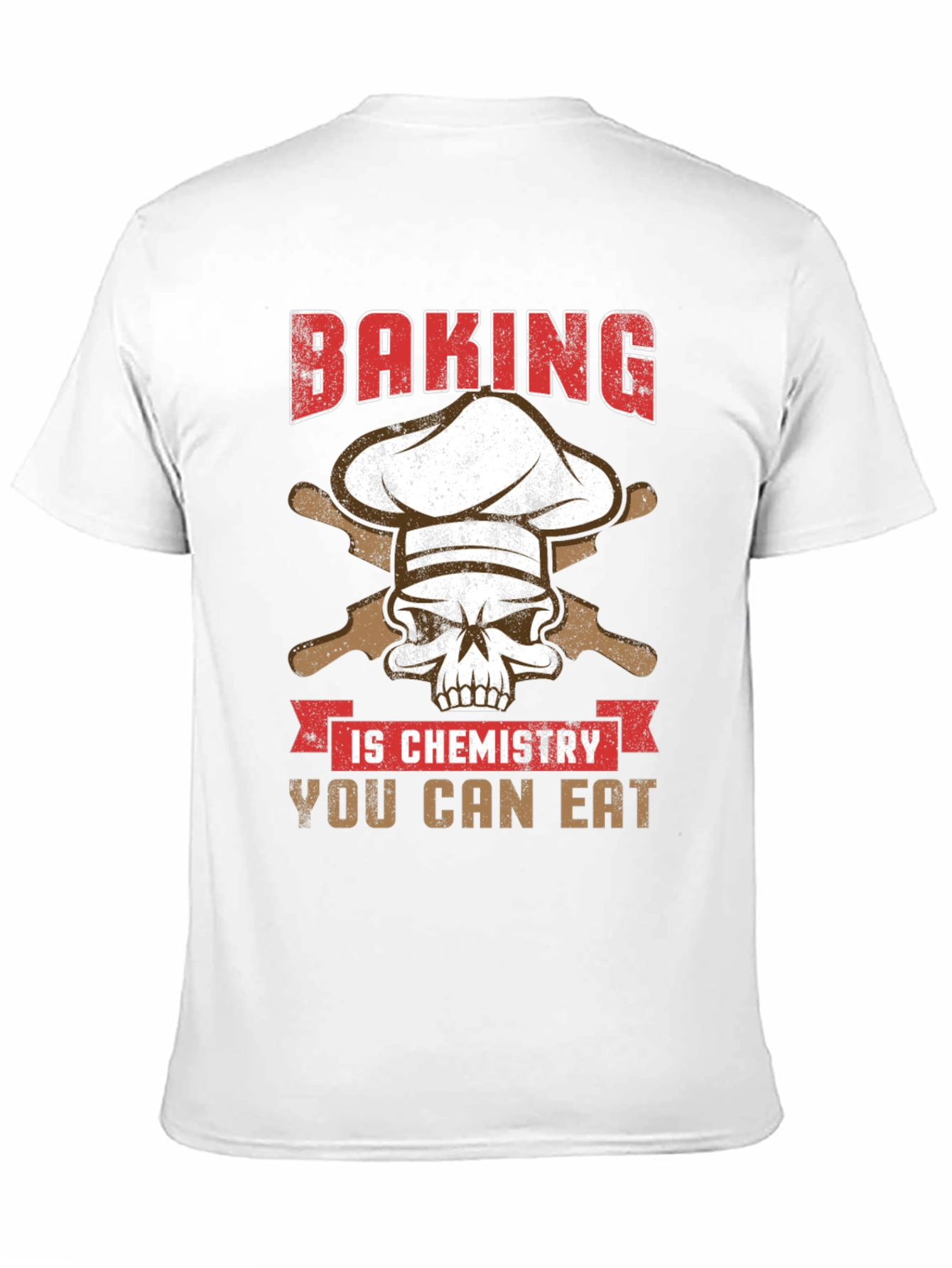Baking is Chemistry Funny Skull T-Shirt