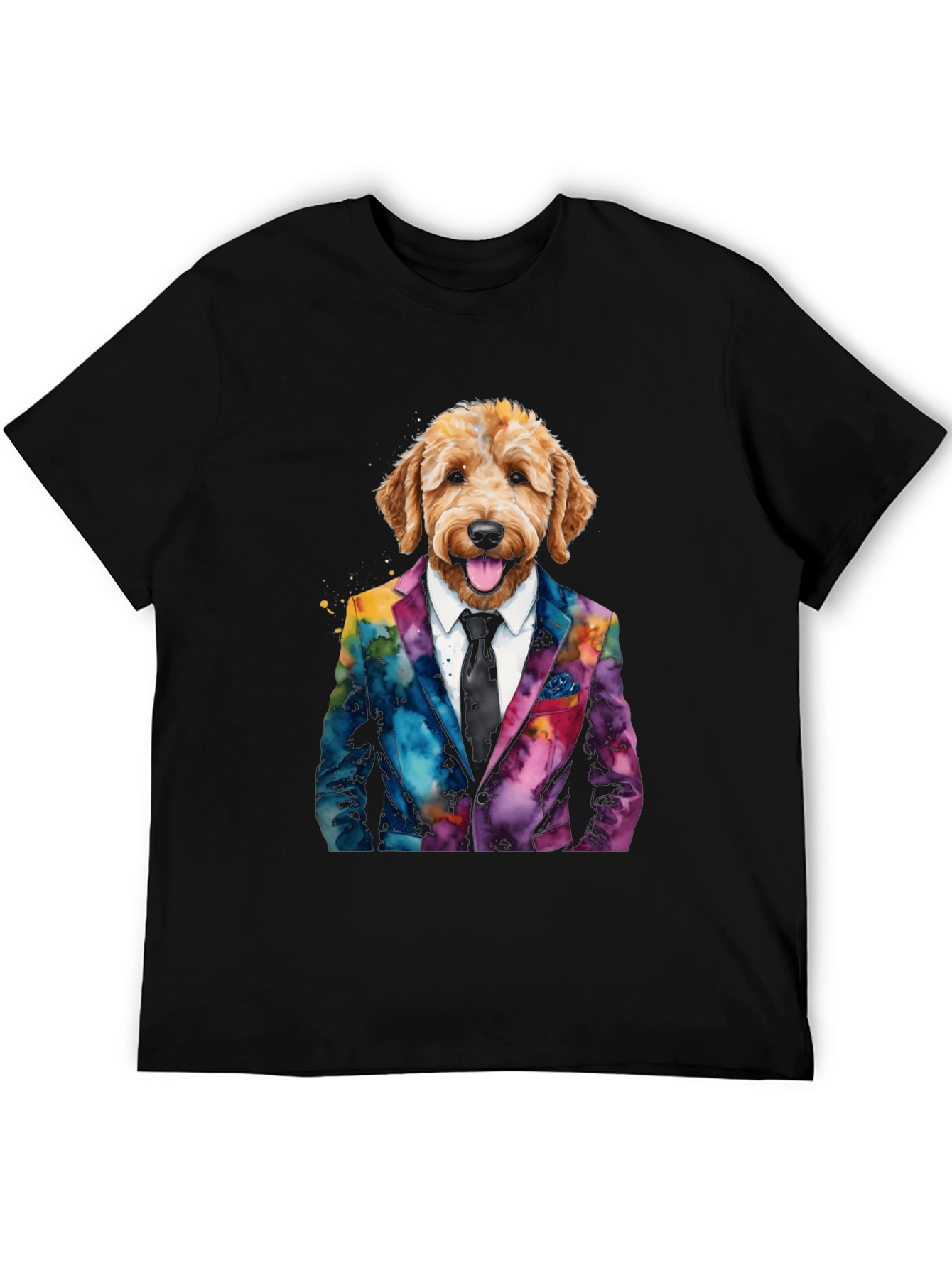 Dog in Suit Graphic T-Shirt