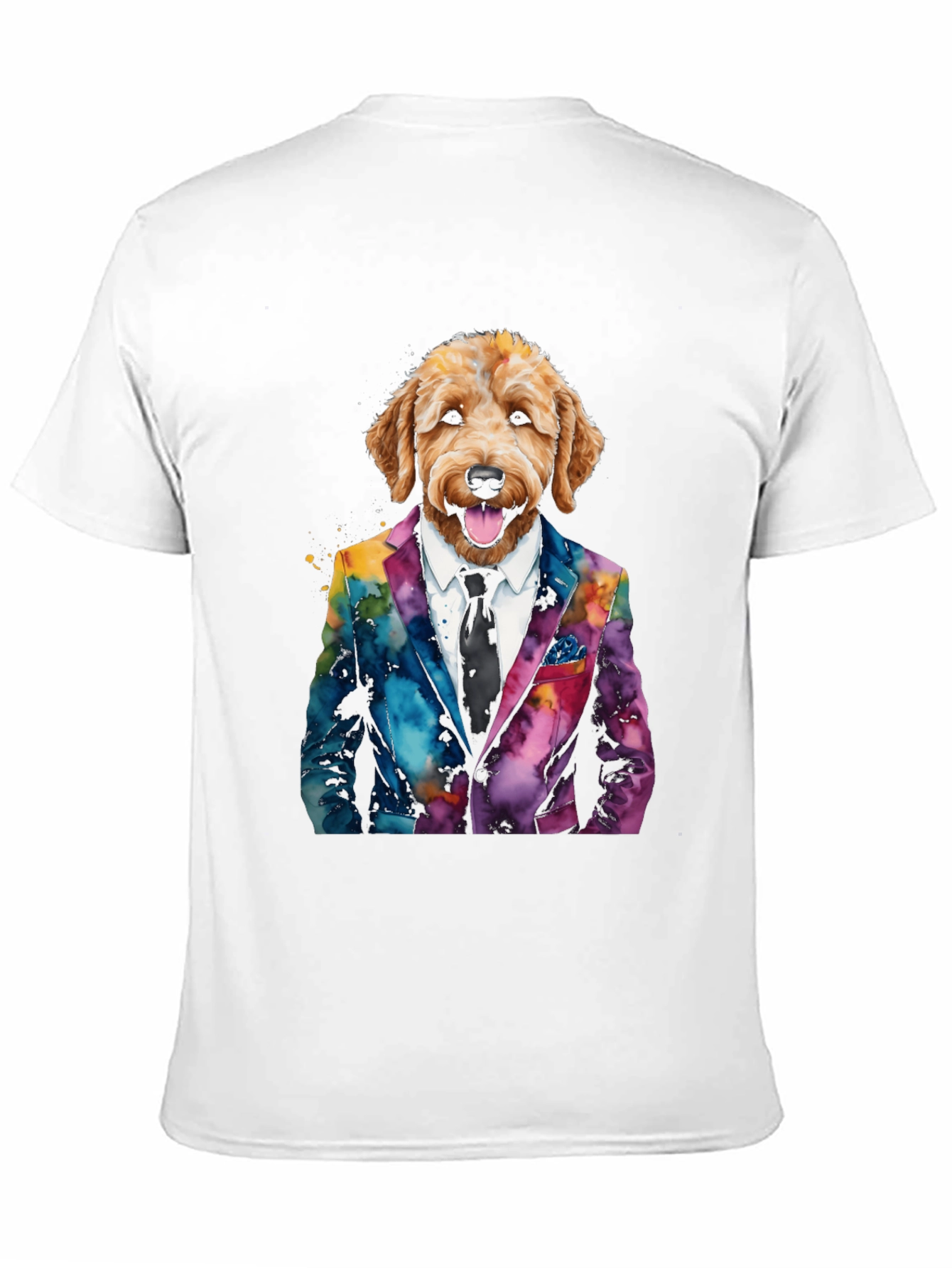 Dog in Suit Graphic T-Shirt