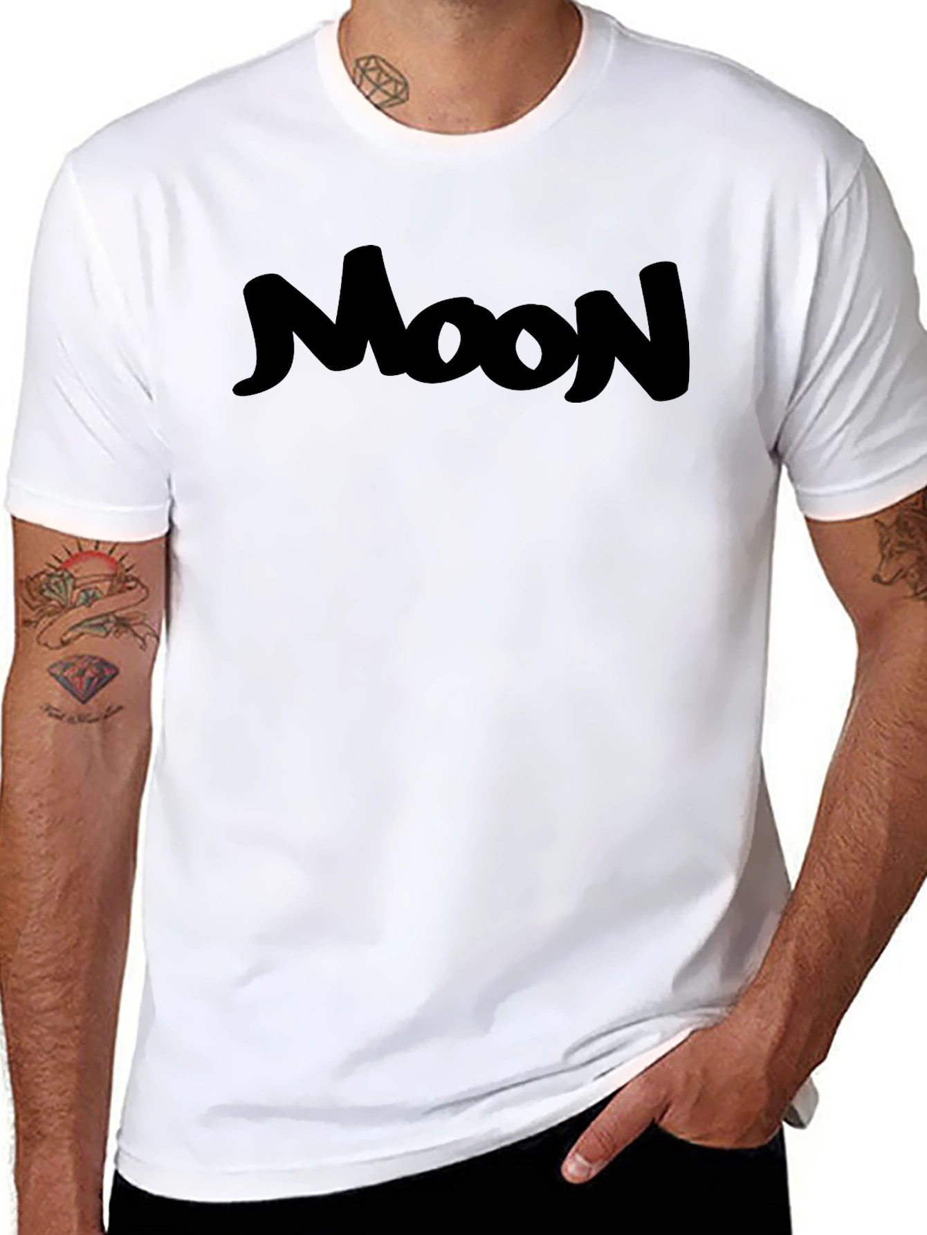 Black Moon Graphic T-Shirt - Casual Style