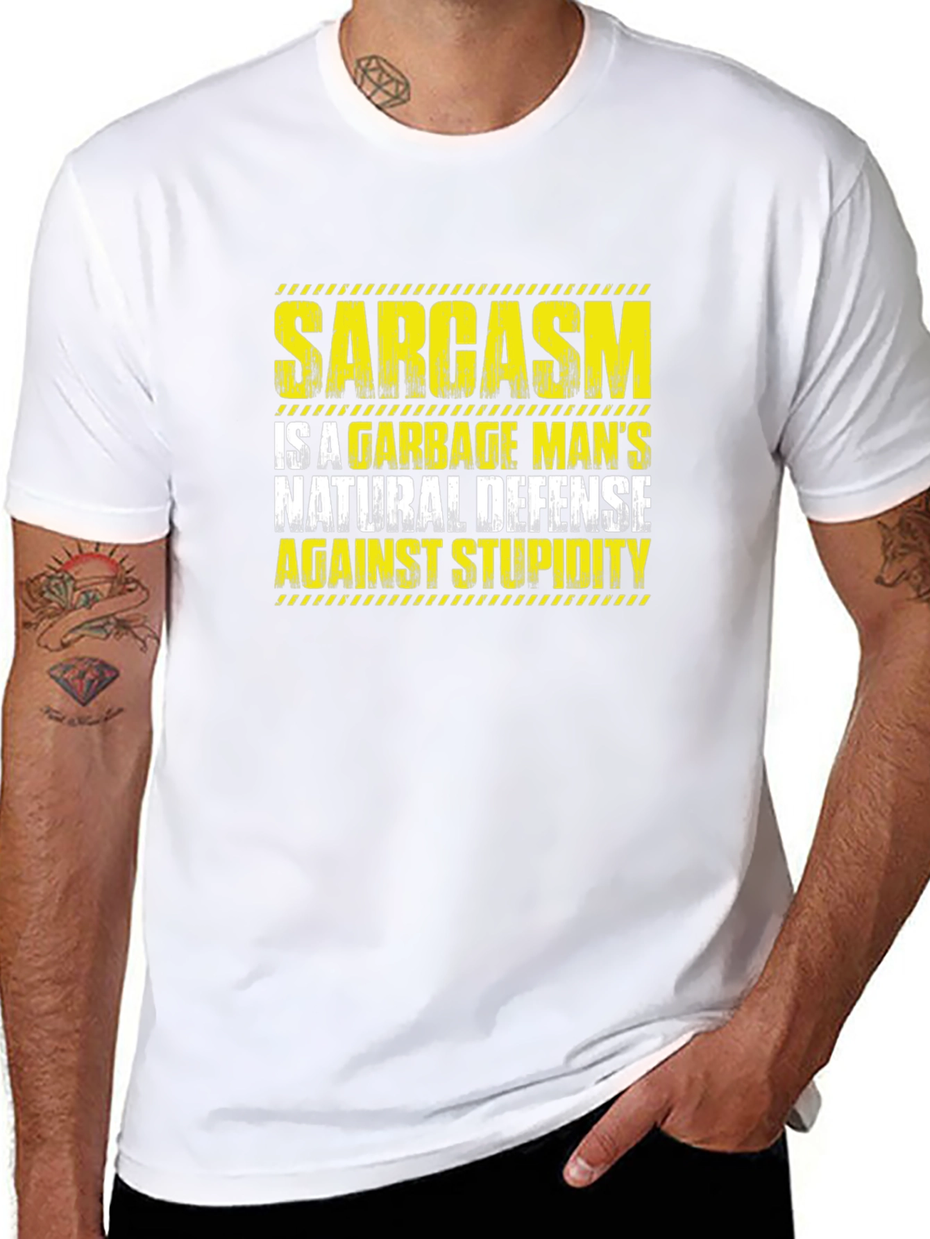 Sarcasm Garbage Mans Natural Defense T-Shirt